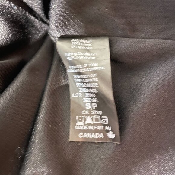 Silver Party Dress. Bell Sleeves. Size S. - Picture 10 of 10